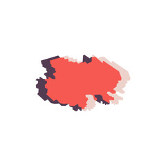 Fototapeta premium Qinghai Map - World Map International vector template. China region silhouette vector illustration
