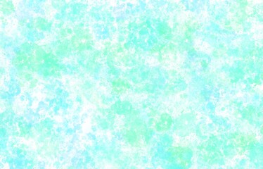 絵具のしぶき模様で作った淡い水色の背景素材イラスト