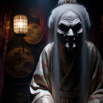 An old female ghost 