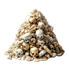 Pile of skull PNG transparent background