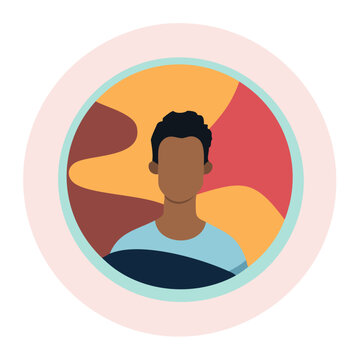 Human Rights Day black man soft minimalist illustration