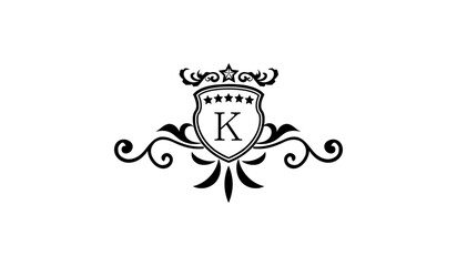 Luxury wedding logo K