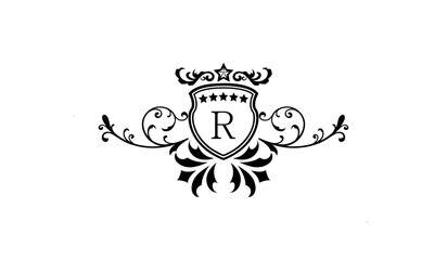 Luxury new wedding logo R