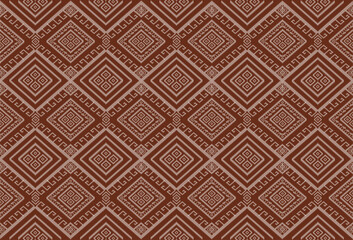 Vintage art pattern detail local Thai North-East old fashion. fabric silk , backgrounds, textures, square, geometry, lines, graphic, element, elegant, decorative, decor, beauty, backgrounds, luxury.