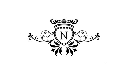 Luxury new wedding logo N