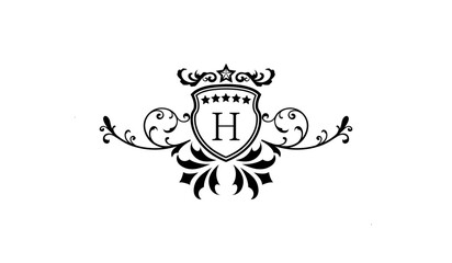 Luxury new wedding logo H