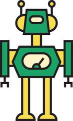 Robot Character Icon
