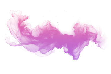 colourful smoke ink blob on transparent png background