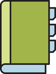 Book Icon Illustration
