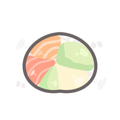 シンプルなカリフォルニアロール⭐︎PNG