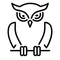 owl vector logo,symbol,icon,cute balck owl