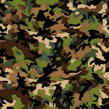 Seamless Fill Texture Of Special Camouflage Created Using Artificial Intelligence