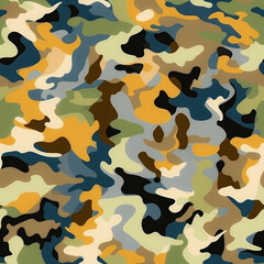 Seamless Fill Texture Of Special Camouflage Created Using Artificial Intelligence