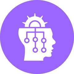 Vector Design Critical Thinking Icon Style