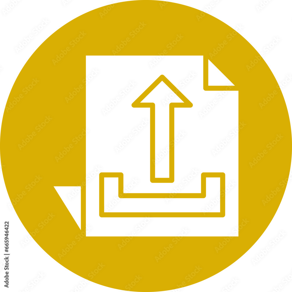 Poster vector design upload file icon style