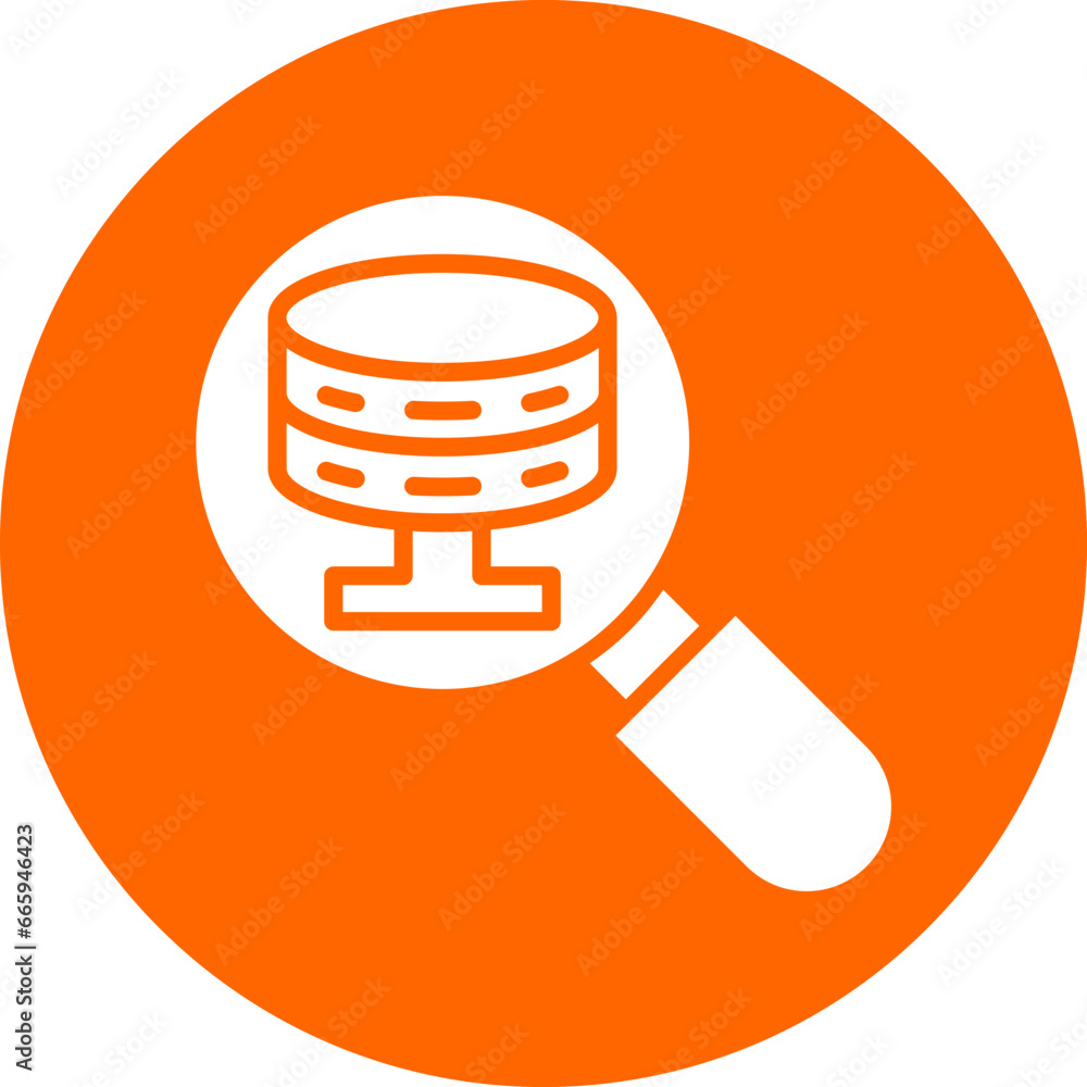 Poster vector design search database icon style
