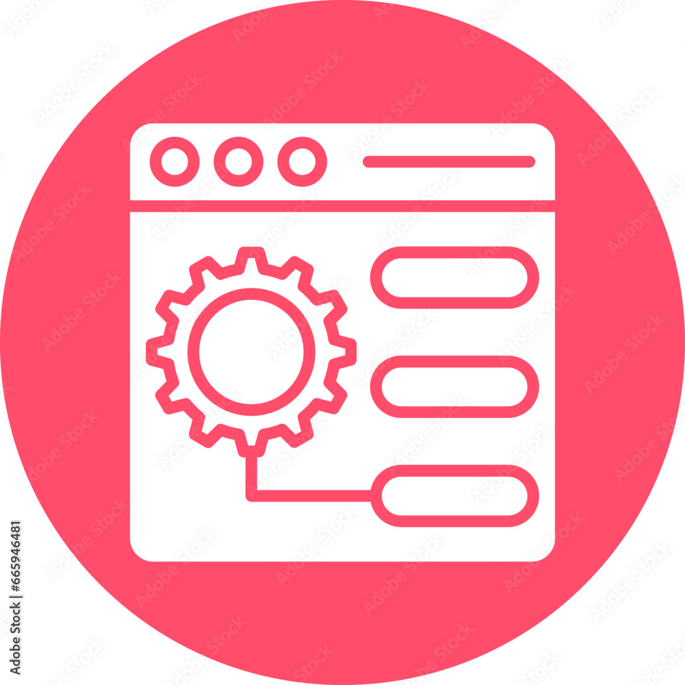 Poster vector design control panel icon style