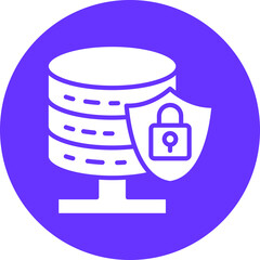 Vector Design Database Security Icon Style