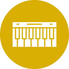 Vector Design Piano Icon Style