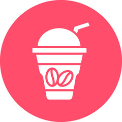 Vector Design Iced Coffee Icon Style