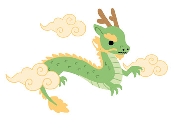 辰年　龍　ドラゴン　ベクター