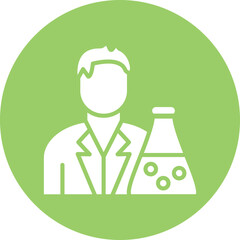 Vector Design Chemist Icon Style