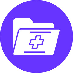 Vector Design Medical Folder Icon Style