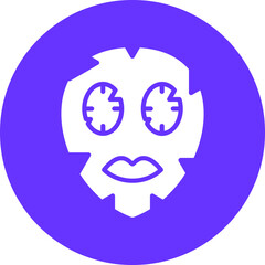 Obraz premium Vector Design Face Mask Icon Style