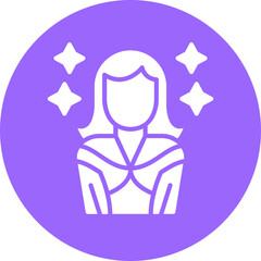 Vector Design Model Female Icon Style