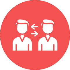 Vector Design Player Exchange Icon Style