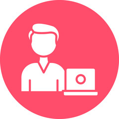 Vector Design Independent Work Icon Style