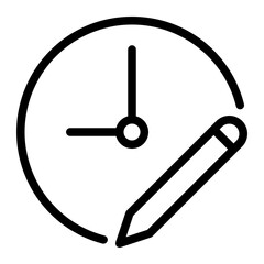 pencil line icon