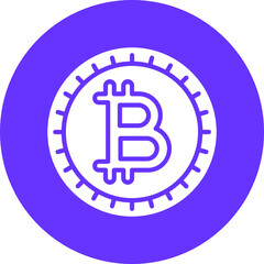 Vector Design Bitcoin Icon Style