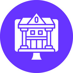 Vector Design Internet Banking Icon Style