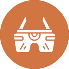 Vector Design Future Eyeglasses Icon Style