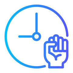 fist gradient icon