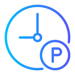 parking gradient icon