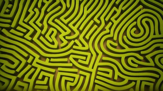 feeling lost or trapped within the maze struggle with mental health. AI Generated