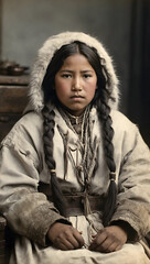 portrait of a North American Indian