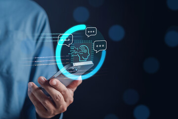 Chat Ai Robot system intelligence Ai. Chat Artificial Intelligence.