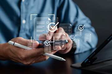 Quality guarantee and digital form checklist documentation database.