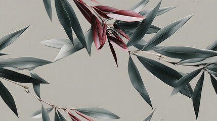 Bamboo leaves pattern High-definition, seamless texture