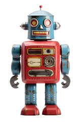 Fototapeta premium Isolated vintage tin robot