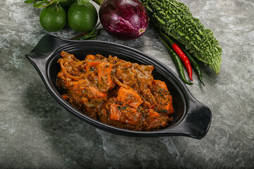 Indian cuisine - homemade mutter paneer