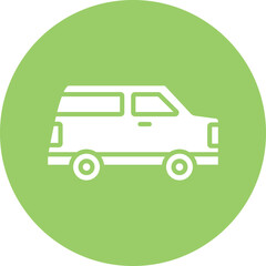 Obraz premium Hearse Icon Style