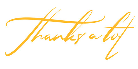 Line art of thanks a lot