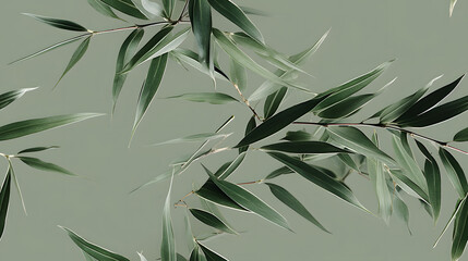 Bamboo leaves pattern High-definition, seamless texture