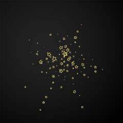 Christmas spirit. Scattered falling stars.