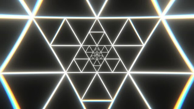Vj Loop in glowing white color