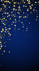 Magic stars vector overlay.  Gold stars scattered